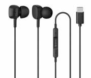 Steren Audífonos Intrauriculares con Micrófono AUD-394, Alámbrico, 1.2 Metros, USB-C, Negro - Imagen adicional 1