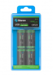 Steren Pila Recargable CR123A, 3V, 4 Piezas
