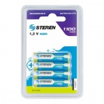 Steren Pilas Recargables AAA, 1.2V, NiMH, 4 Piezas