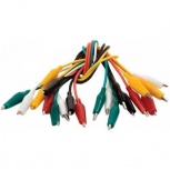 Steren Juego de Cables Caimán 26cm, Multicolor, 10 Piezas