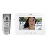 Steren Videoportero/Interfon CCTV-086, 7", Altavoz, Inalámbrico, Blanco 