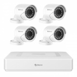 Steren Kit de Vigilancia CCTV-944/HDD de 4 Cámaras CCTV Bullet y 6 Canales, con Grabadora