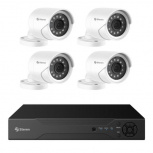 Steren Kit de Vigilancia CCTV-948/HDD de 4 Cámaras CCTV Bullet y 12 Canales, con Grabadora