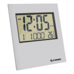Steren Reloj Digital CLK-305, con Alarma y Termómetro, Plata