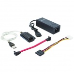 Steren Adaptador USB 2.0 - SATA/IDE para Unidades de Disco de 3.5