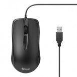 Mouse Steren Óptico COM-5265, Alámbrico, USB-A, 600DPI, Negro
