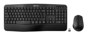 Kit de Teclado y Mouse Steren COM-6350, Inalámbrico, RF Inalámbrico/Bluetooth, Negro, Español