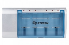 Steren Cargador Universal CRG-500 para 1- 6 Pilas AA/AAA/C/D