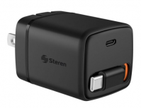 Steren Cargador de Pared ELI-7045C, 45W, 20V, 2 x USB-C