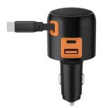 Steren Cargador de Auto ELI-8030C, 30W, 24V, 1 x USB-A 1 x USB-C