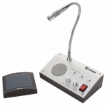 Steren Micrófono Intercomunicador para Ventanilla, Negro/Gris