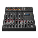 Steren Mezcladora Digital MIX-106, 6 Canales, 16-bit, Bluetooth, USB, Entrada XLR 18W