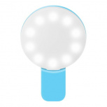 Steren Mini Lámpara LED para Selfie MOV-036AZ, Recargable, Azul