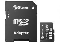 Memoria Flash Steren MSD-512ST, 512GB MicroSD UHS-I Clase U3, con Adaptador