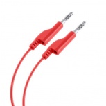 Steren Cable Plug Banana Macho - Banana Macho, 1 Metro, Rojo