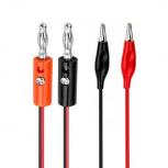 Steren Juego de Cables Caimán Macho - Macho, 1 Metro, 1 Pieza