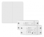 Steren Interruptor de Luz Inteligente SHOME-612, 2 Botones, Wi-Fi, Blanco 