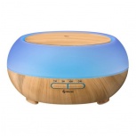 Steren Humidificador y Difusor de Aroma Wi-Fi SHOME-AIR, 400ml, Azul/Madera
