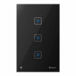 Steren Interruptor de Luz Inteligente SHOME-Z303NE, 3 Botones, ZigBee, Negro