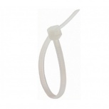 Steren Cincho de Nylon TY25BL, 19cm x 48mm, Blanco, 100 Piezas