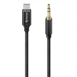 Steren Cable USB-C Macho - 3.5mm Macho, 1.2 Metros, Negro