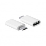 Steren Adaptador USB C Macho - Micro USB Hembra, Blanco