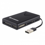 Steren Lector de Memoria USB-680, SD/MS PRO Duo, USB, 480Mbit/s, Negro