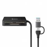 Steren Lector de Memoria USB-684, CF/MicroSD/SD/xD, USB-A/USB-C 3.0, 5 Gbit/s
