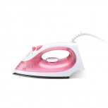 STF Plancha de Vapor Seco HO018, Antiadherente, 1200W, Rosa/Blanco