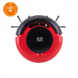 STF Aspiradora Recargable Robot, 30W, Negro/Rojo