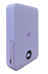 Cargador Portátil STF Power Bank ST-A30724, 10.000mAh, Morado