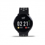 STF Smartwatch Kronos Sport, Touch, Bluetooth 4.2, Android/iOS, Negro - Resistente al Agua