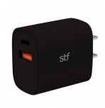 STF Cargador de Pared ST-A36915, 20W, 5V, 1 x USB-A 1 x USB-C