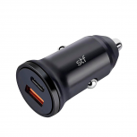 STF Cargador de Auto ST-A36939, 20W, 12V, 1 x USB-A 1 x USB-C