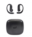 STF Audífonos Intrauriculares Deportivos con Micrófono E47626, Inalámbrico, Bluetooth, Cancelación de Ruido, USB-C, Negro