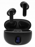 STF Audífonos Intrauriculares con Micrófono Urban Wild, Inalámbrico, Bluetooth, USB-C, Negro