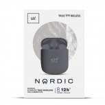 STF Audífonos Intrauriculares con Micrófono Nordic, Inalámbrico, Bluetooth, Micro USB, Gris - Imagen adicional 4