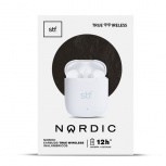 STF Audífonos Intrauriculares con Micrófono Nordic, Inalámbrico, Bluetooth, Micro USB, Blanco - Imagen adicional 3