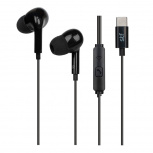 STF Audífonos Intrauriculares con Micrófono ST-E60969, Alámbrico, 1.2 Metros, USB-C, Negro - Imagen adicional 1