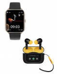 STF Smartwatch Kronos Blaze, Android/iOS, Negro - Resistente al Agua