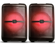 STF Bocina Two Pack Coloso, Bluetooth, Inalámbrico, 20W RMS, MicroUSB, Negro