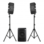 STF Subwoofer Profesional Xonorum Array 12, Bluetooth, Alámbrico/Inalámbrico, 1.100W RMS, USB, XLR, Negro