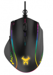 Mouse Gamer Ergonómico STF Beast Abysmal Arsenal Prime, Alámbrico, Óptico, 7.200DPI, USB-A, Negro
