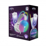 STF Audífonos Gamer con Micrófono MSA-015, Alámbrico, 3.5mm, para PC, Blanco