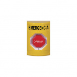 STI Botón de Emergencia SS2209EM-ES, Alámbrico, Amarillo/Rojo