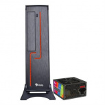Gabinete Stylos KEELAN, Mini-Tower, Mini-ITX, USB 3.0, con Fuente de 550W, 1 Ventilador Instalado, Negro/Rojo - Imagen adicional 1