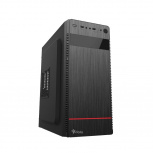 Gabinete Stylos Modelo 1, Midi-Tower, ATX/Micro-ATX/Mini-ITX, USB 3.0, con Fuente de 500W, sin Ventiladores Instalados, Negro - Imagen adicional 1
