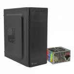 Gabinete Stylos Modelo 1, Midi-Tower, ATX/Micro-ATX/Mini-ITX, USB 3.0, con Fuente de 500W, sin Ventiladores Instalados, Negro