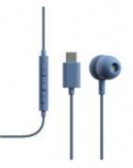 Sudio Audífonos Intrauriculares con Micrófono V3, Alámbrico, 1.2 Metros, USB-C, Azul