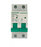Suntree Interruptor Termomagnético 2 Polos SCB8-63C32/2P, 400V, 32A, Entrada 120 - 240V